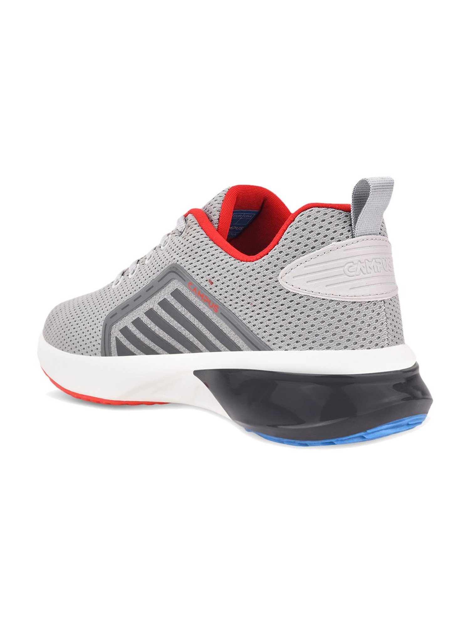 Campus Kids LIFT-CH Grey & Red Running Shoes