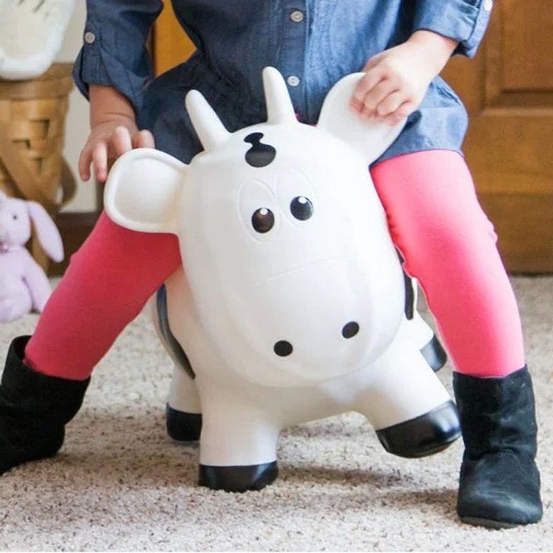 Farm Hoppers Inflatable Bouncing White Cow
