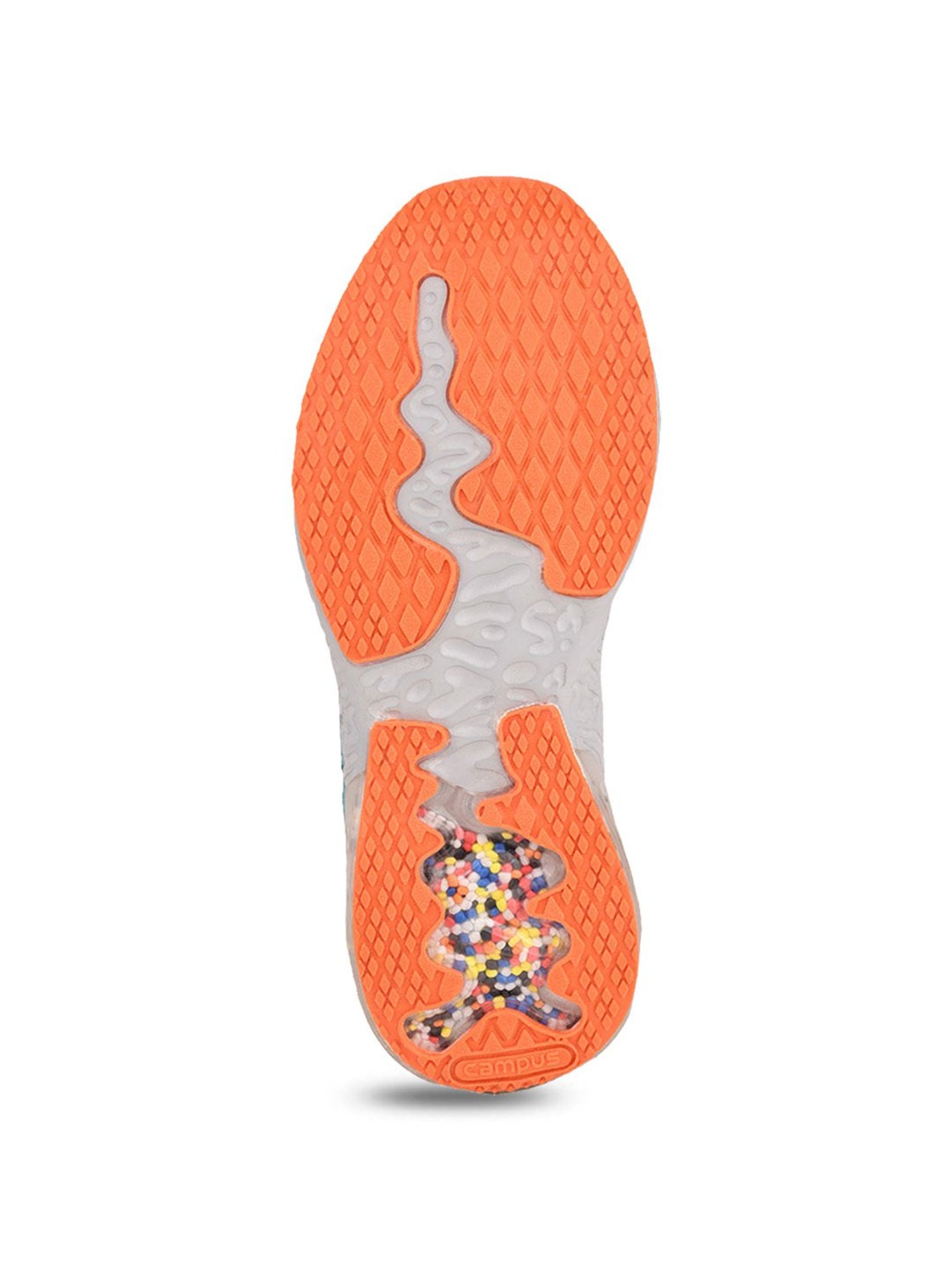 Campus Kids FIRST-CHILD Grey & Orange Running Shoes