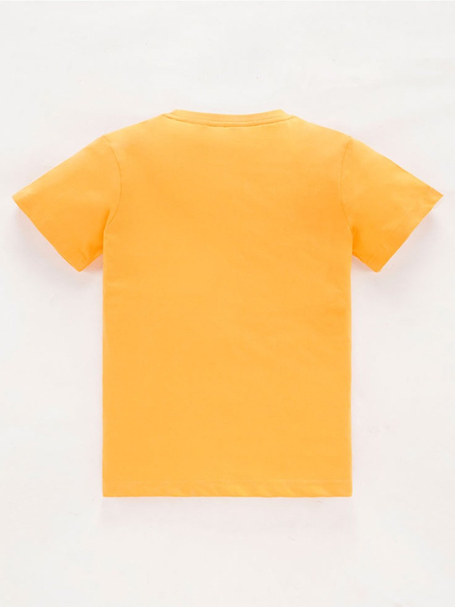 Edheads Kids Yellow Cotton Printed T-Shirt