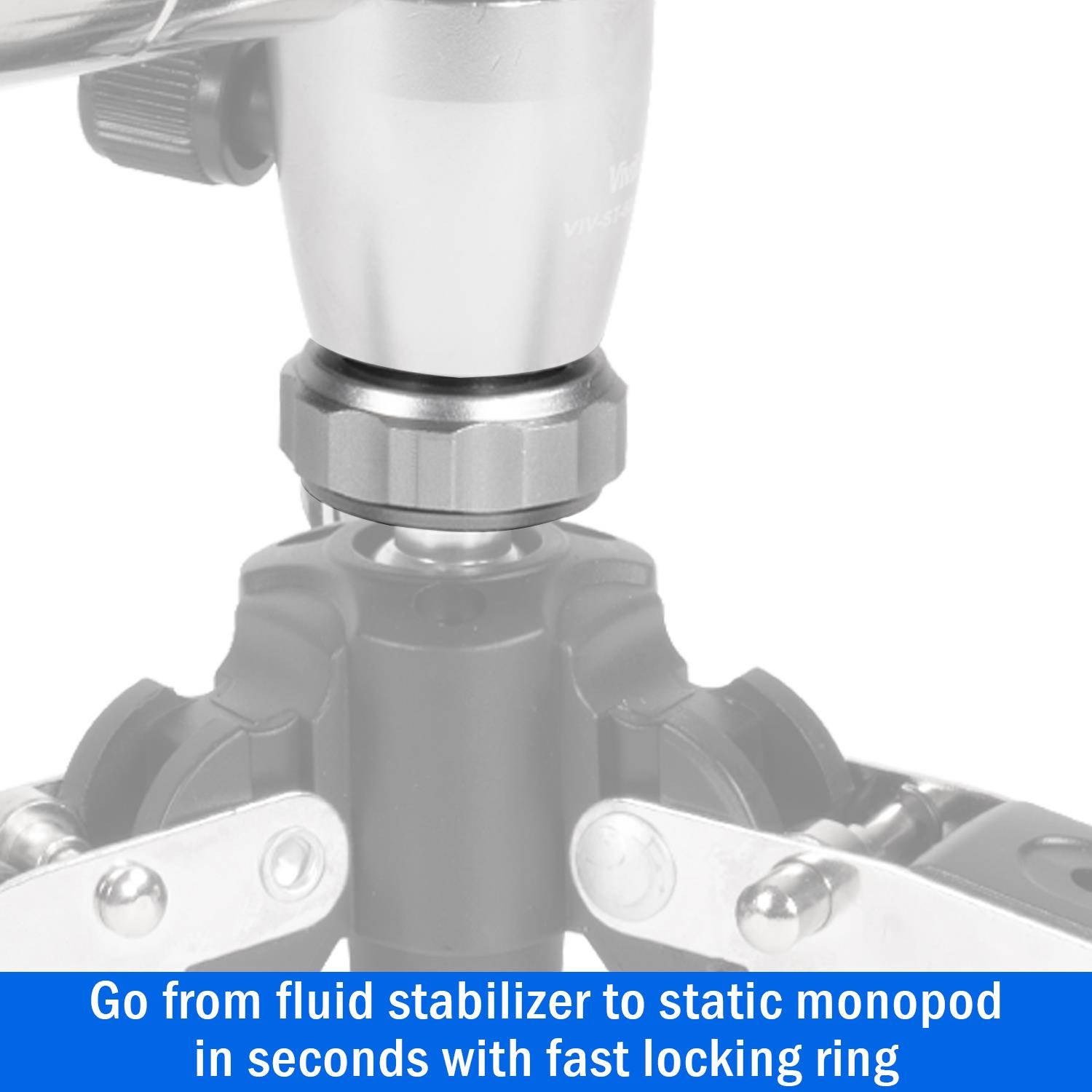 Vivitar Professional 59" Photo/Video Stabilizer with Tripod Base and Deco Gear Bundle