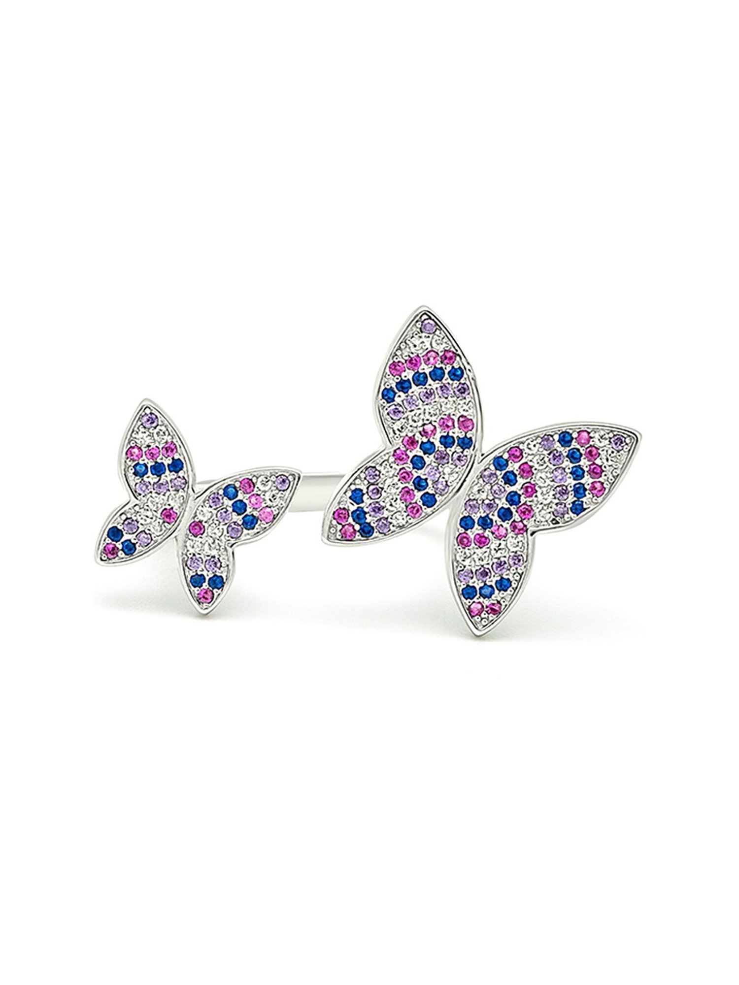 Silberry 92.5 Sterling Silver Barbie Wings Ring