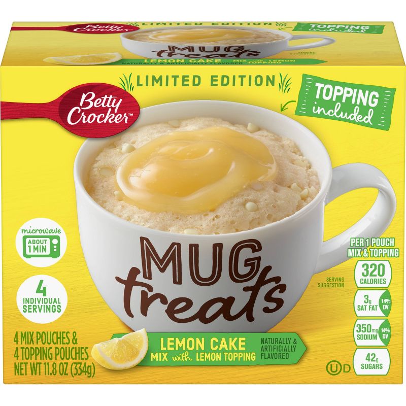 Betty Crocker Lemon Cake Mug Treats - 11.8oz