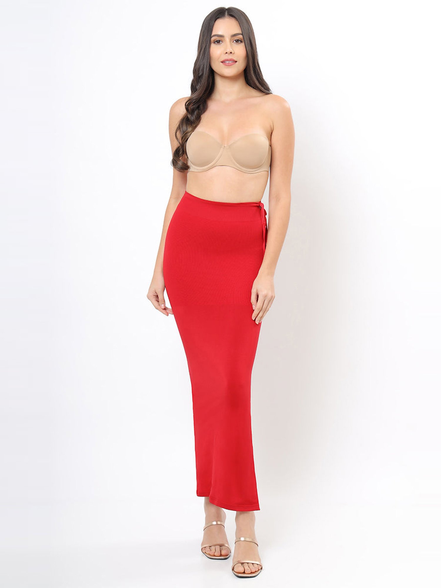Amante Red Mid Rise Saree Shaper