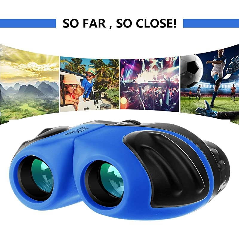 Toys for 48 Year Old Boys Compact Shockproof Binocular for Kids Gifts for 69 Year Old Boys Birthday Present for Kids 8x21 Blue