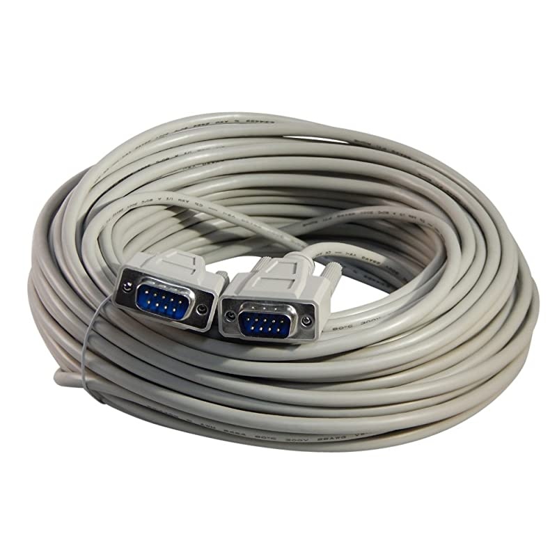 Store 75 Foot DB9 9Pin Serial Port Cable MaleMale RS232