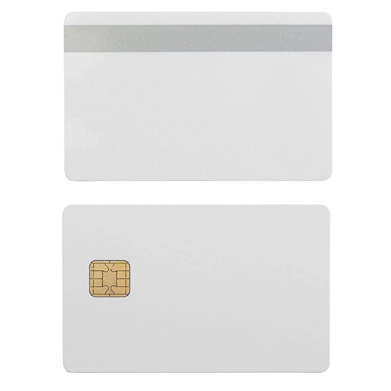 Chip Java JCOP Cards wHiCo Silver 2 Track Mag Stripe JCOP2136K 100 Pack