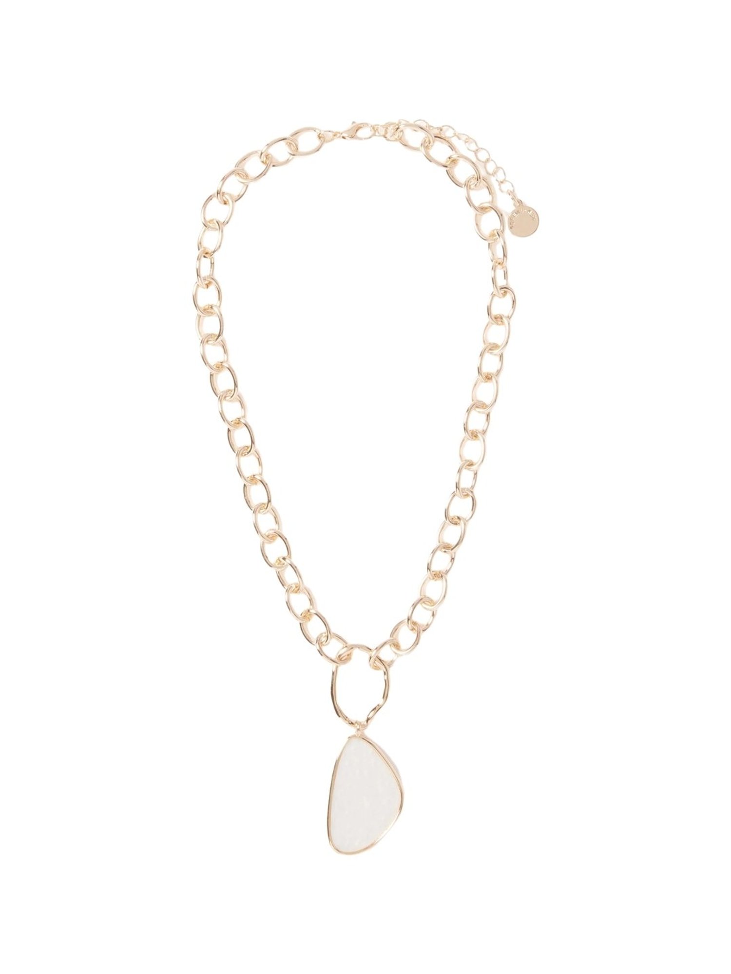 Forever New Elka Metal Edge Pendant Necklace