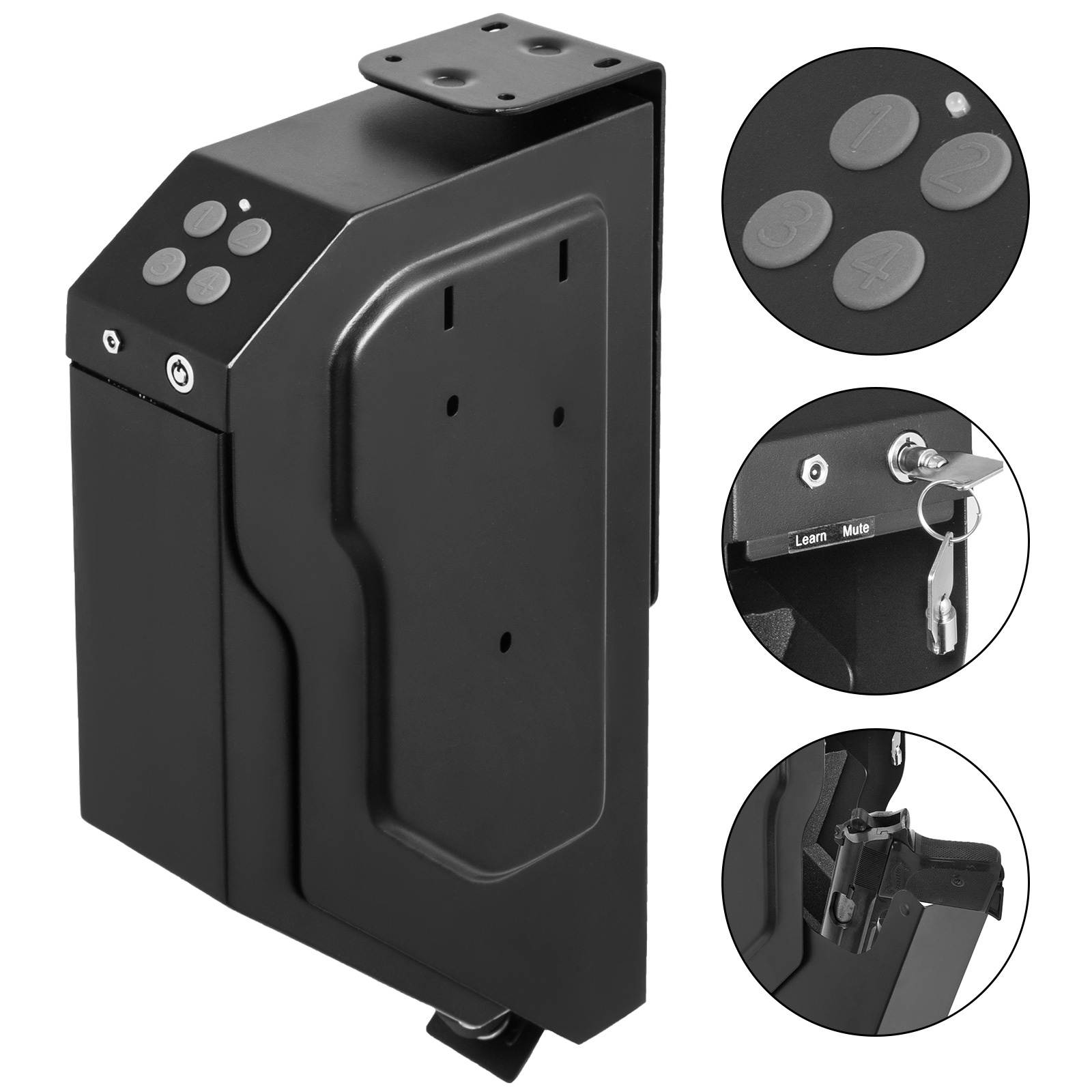 VEVOR Handgun Safe Box Pistol Gun Safes for Home Gun Voult Single Handgun Safe