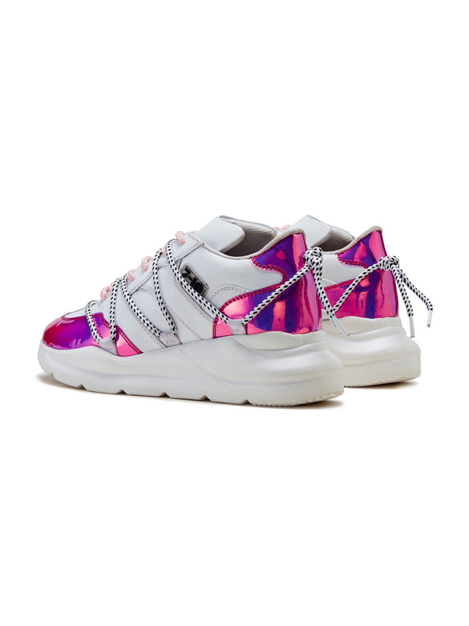 7-10 Women's White & Purple 207 Launch Collection Sneakers