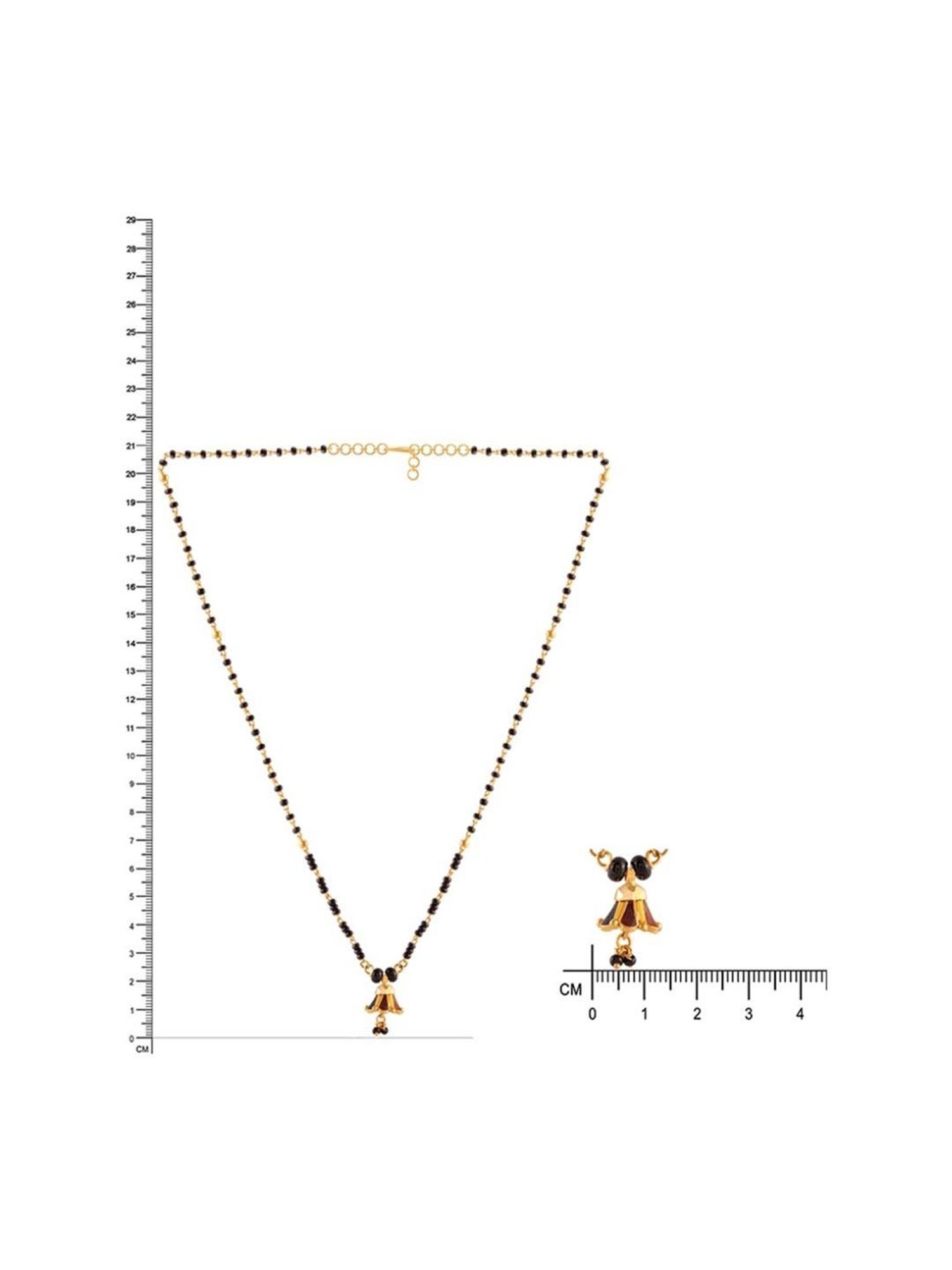 P.N.Gadgil Jewellers Noir Grace 22k Gold Mangalsutra