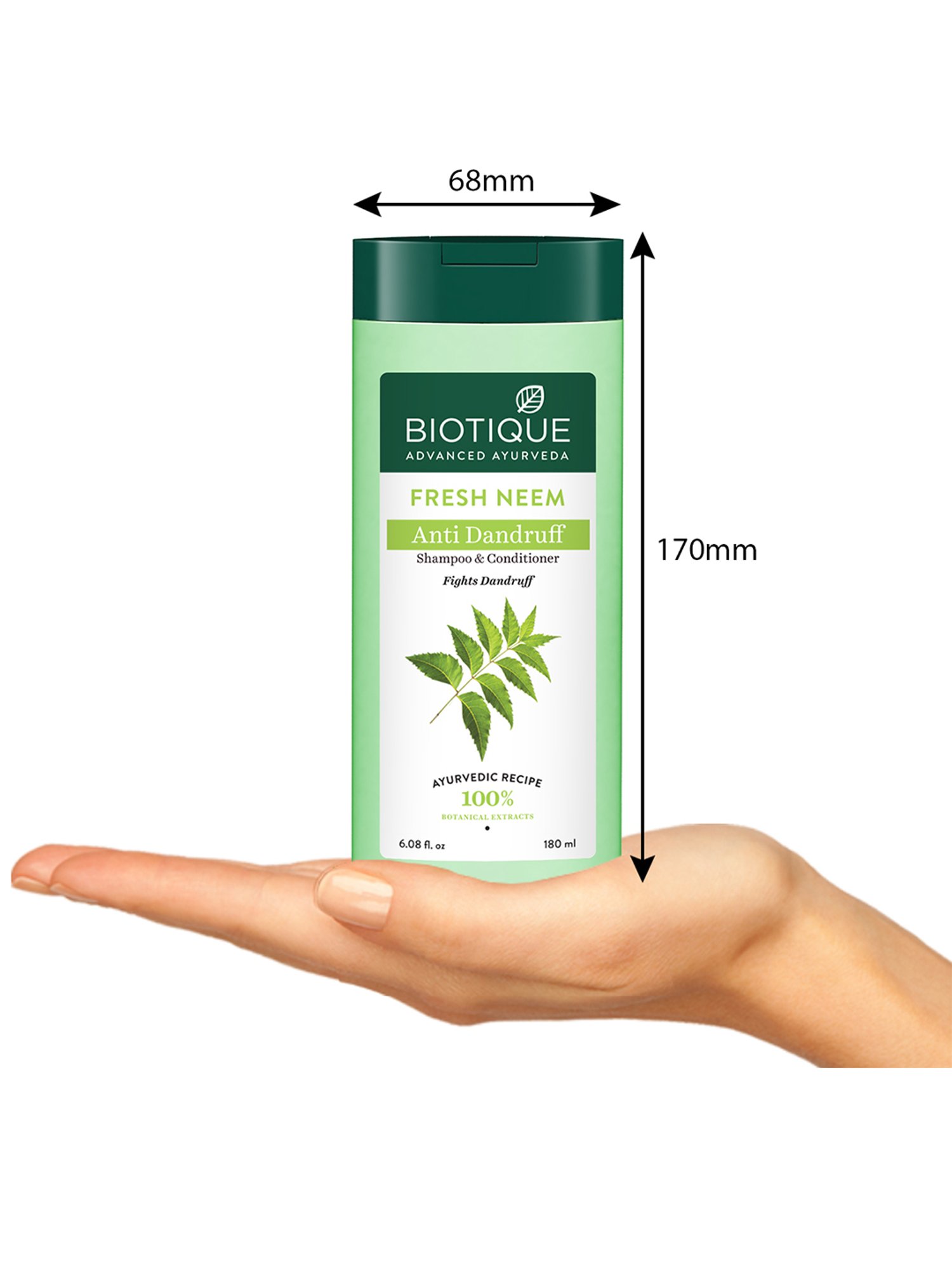 BIOTIQUE Fresh Neem Anti Dandruff Shampoo & Conditioner - 180 ml