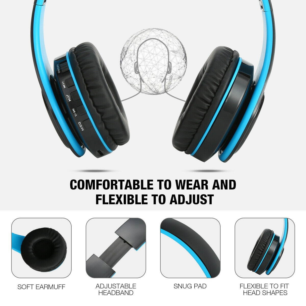 Wireless Stereo Bass Surround Gaming Headset for PS4 New Xbox One PC with Mic US