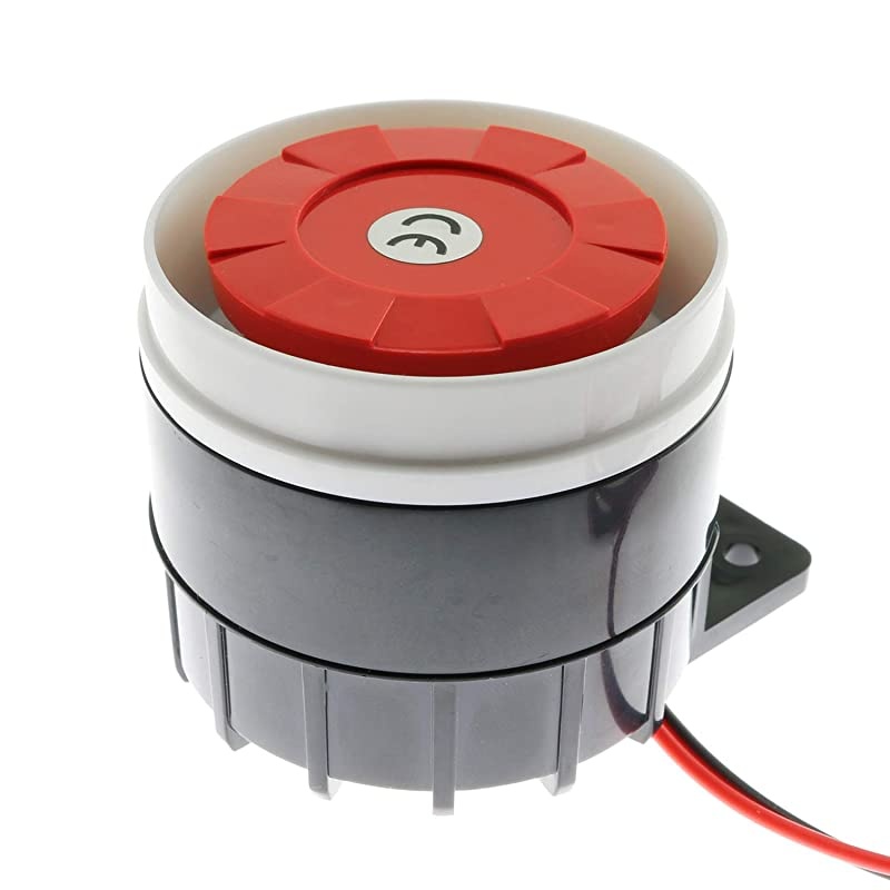 1Pack DC 12V 120dB Piezo Electronic Buzzer Alarm Horn Wired Siren for Home Security Alarm System