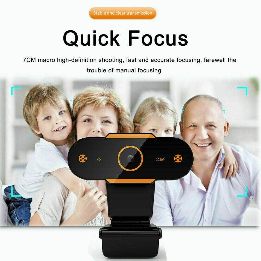 1080P Full HD USB Webcam For PC Desktop Laptop Web Camera With Microphone / FHD