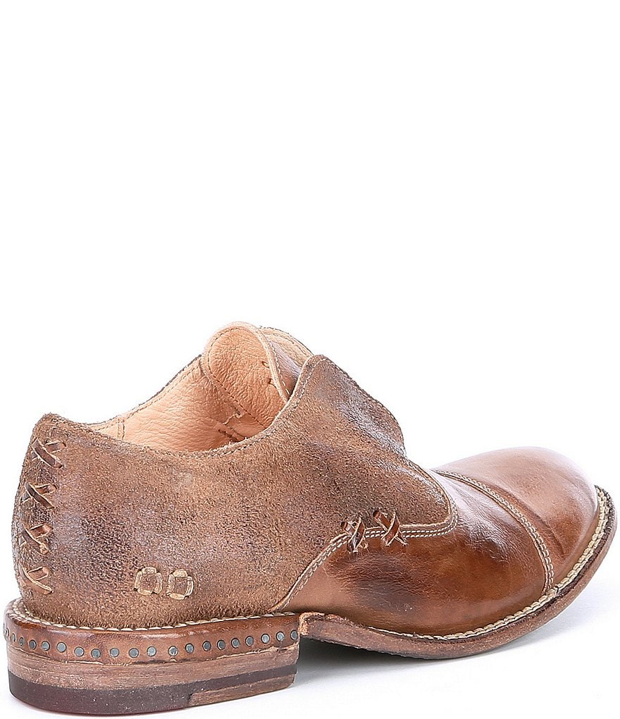 Bed Stu Rose Leather Slip-On Oxfords