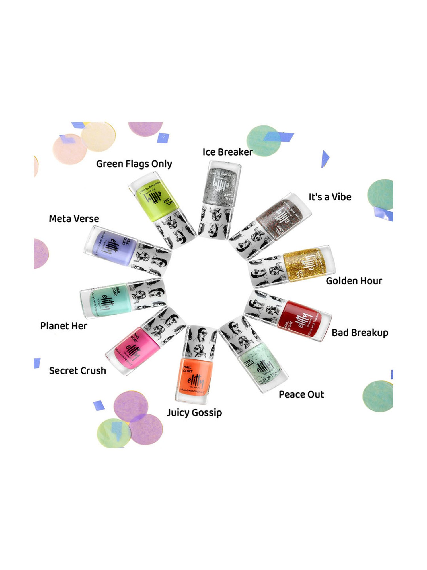 Elitty Mad Over Nails Matte Nail Polish Green Flags Only (Green) - 6 ml