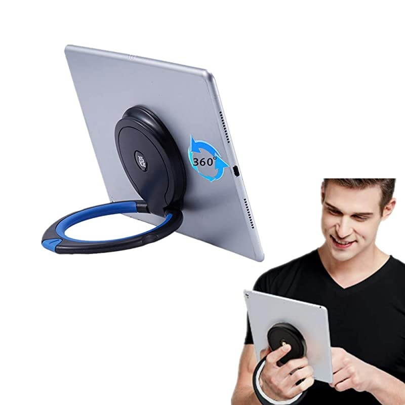 Tablet Stand Holder Adjustable Hand Holder 360 Degrees Handle Grip Compatible with iPad Pro 97105 Air Mini Surface Pro Samsung Huawei Tablet Bule Black