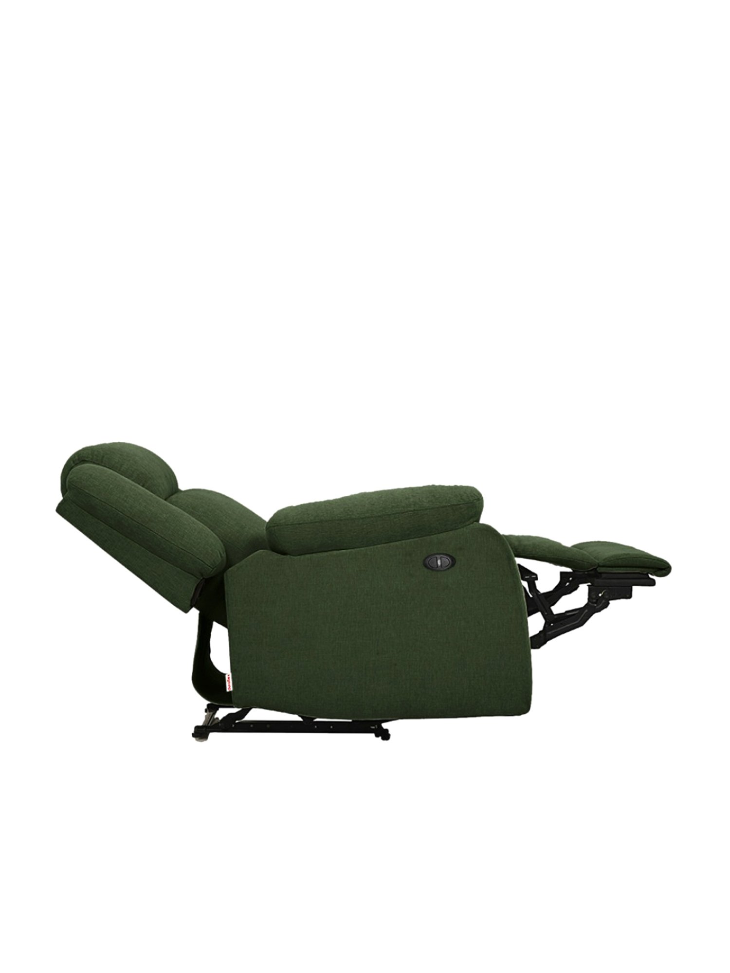 Duroflex Avalon Green Wood E - Motorized Electric Powered Single Seater Recliner with USB Port