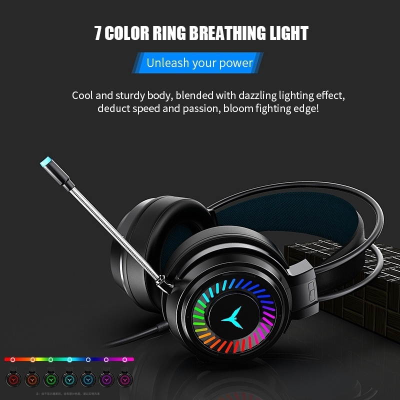 2 PCS G58 Head-Mounted Gaming Wired Headset with Microphone, Cable Length: about 2m, Color:Black