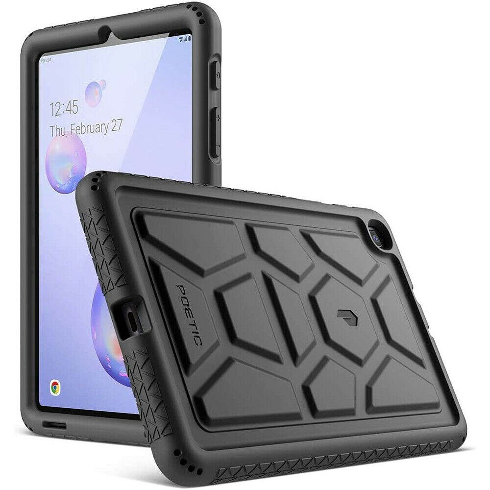 Galaxy Tab A 8.4 2020 Tablet Silicone Case Shockproof Kids Friendly Cover Black