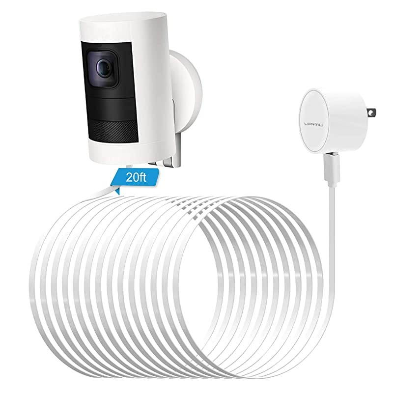 Power Adapter for Ring Stick Up Cam BatteryWeatherproof Outdoor Power Cable and Charger Compatible with Ring Stick Up Cam Battery HD Security Camera 20ft6m