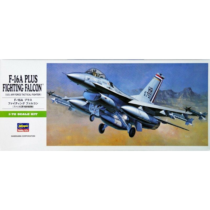 Hasegawa F-16A Plus Fighting Falcon Fighter Jet Aircraft 1/72 Scale Model Kit