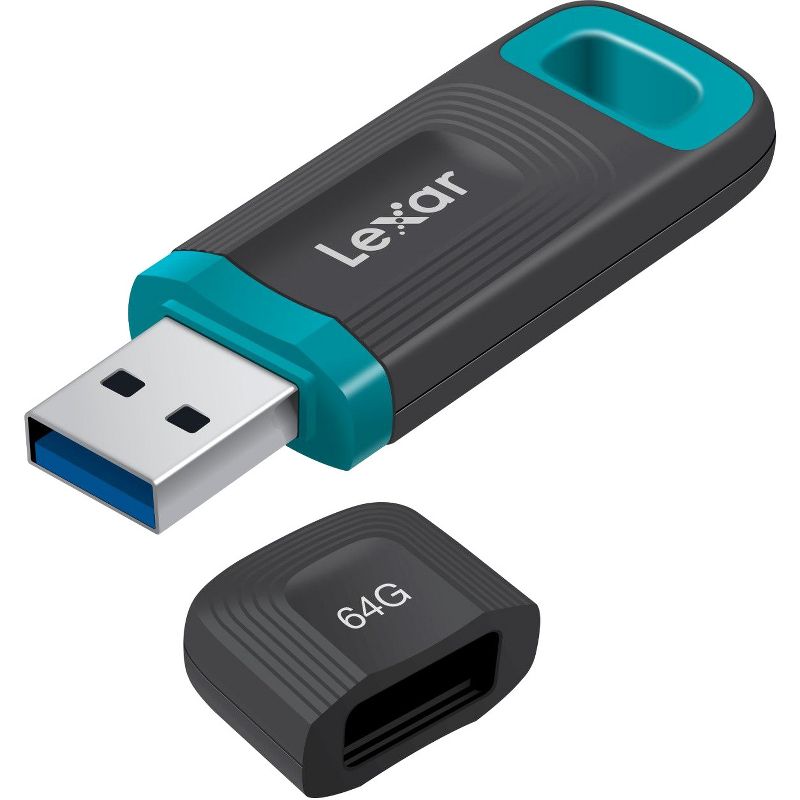 Lexar JumpDrive Tough USB 3.1 Flash Drive - 64 GB - USB 3.1 - 256-bit AES - 3 Year Warranty