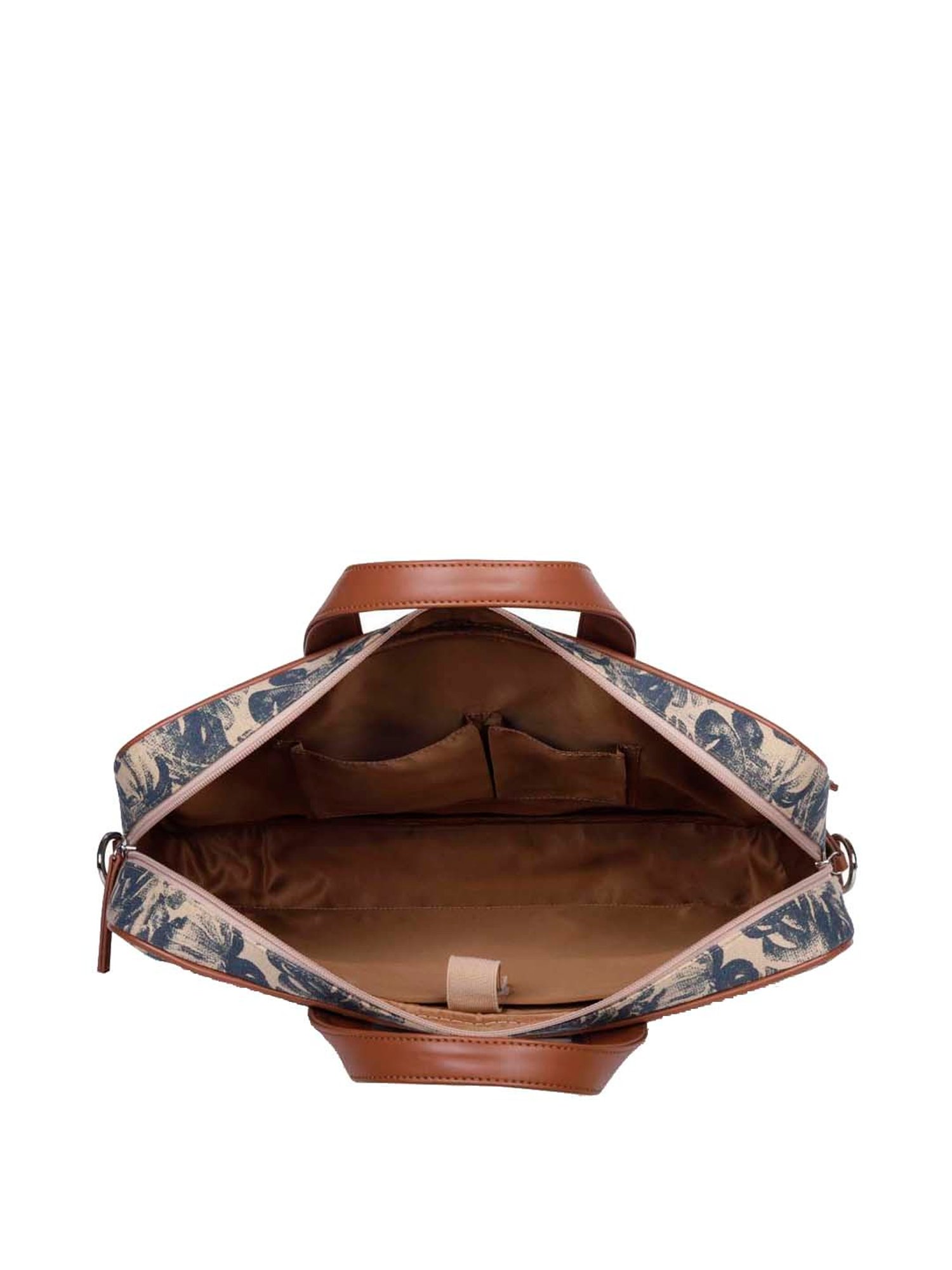 BELWABA Beige Canvas Medium Messenger Bag