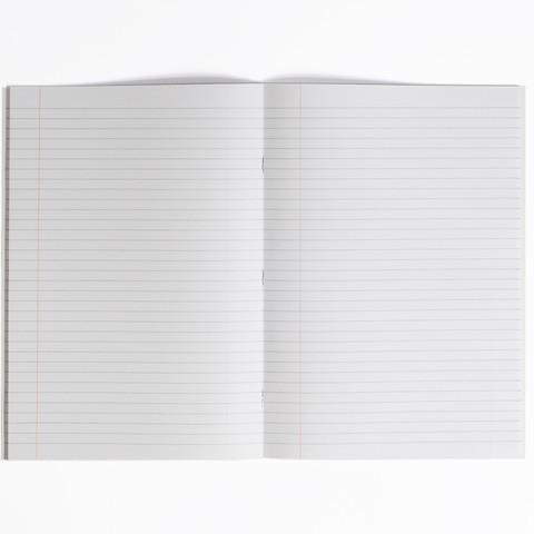 RHINO Notes, A4, 100 Page Notebook, 8mm Ruled & Margin - Assorted Colours (Pack of 6)