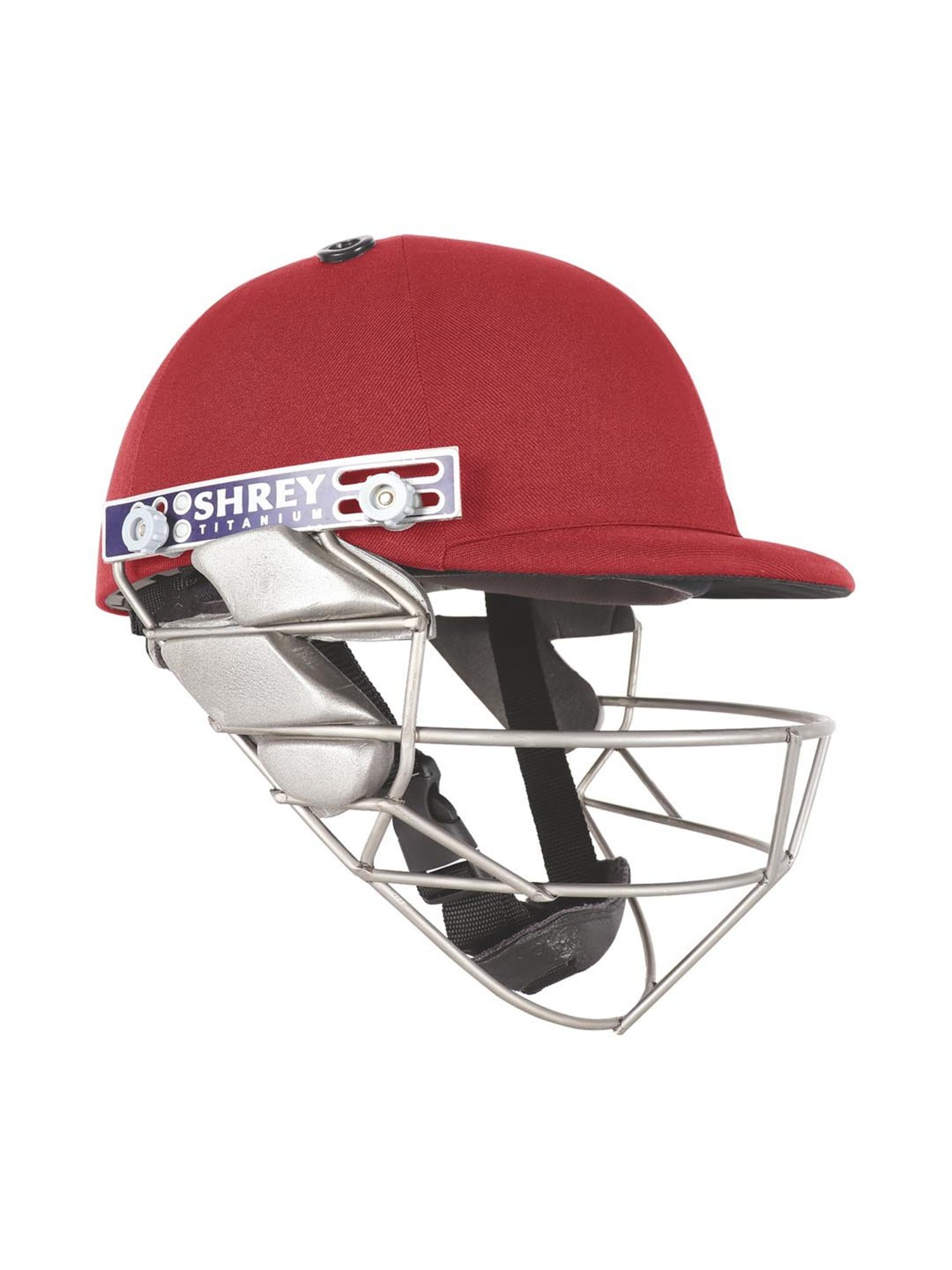 Shrey Maroon Pro Guard Titanium Cricket Helmet ( L )