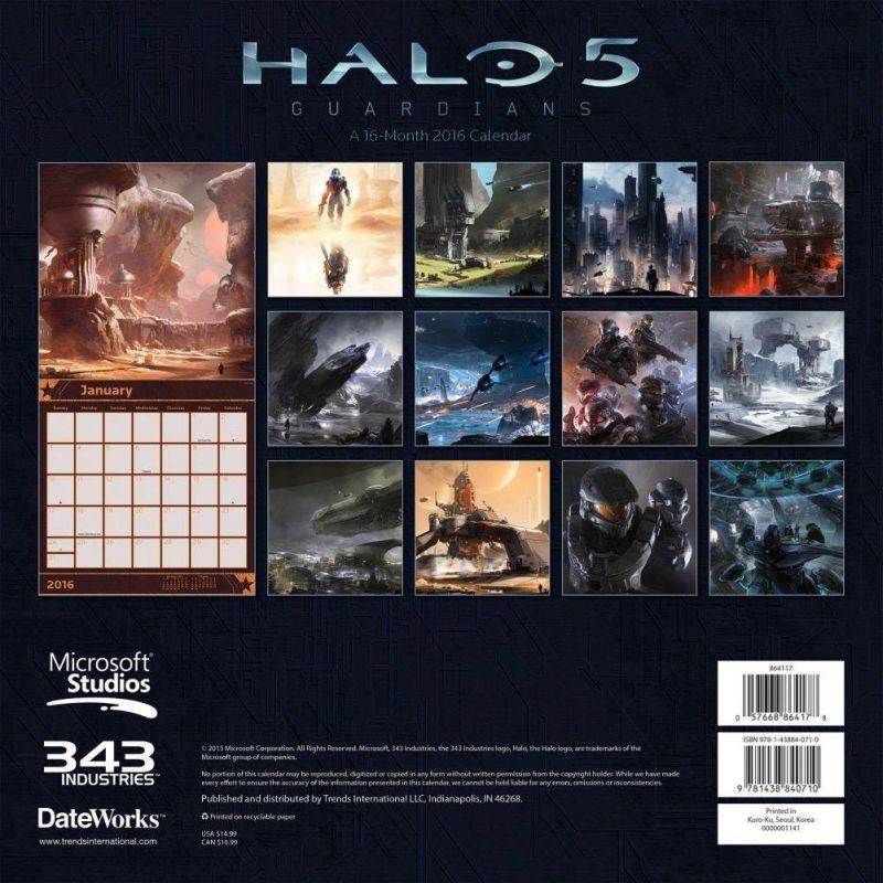 Halo 5 Wall Calendar by Trends International