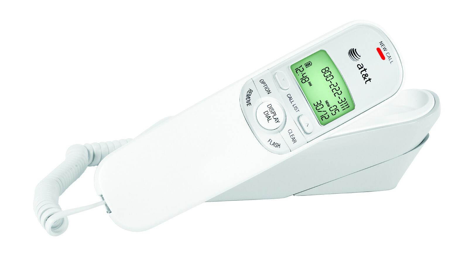 ATT-TR1909 Trimline Phone with Caller ID/ Call Waiting, White by AT&T