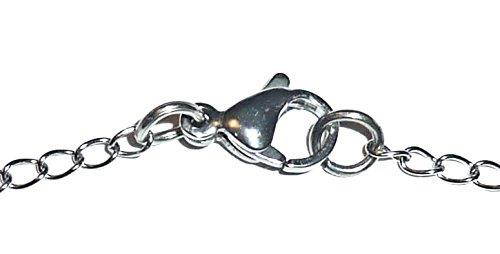 Message Inspirational Charm, Hidden Hollow Beads Fashion Lanyard Necklace, Women's super strong chain lanyard for ID badge holder and keys, 34" long (Be still and know that I am God)