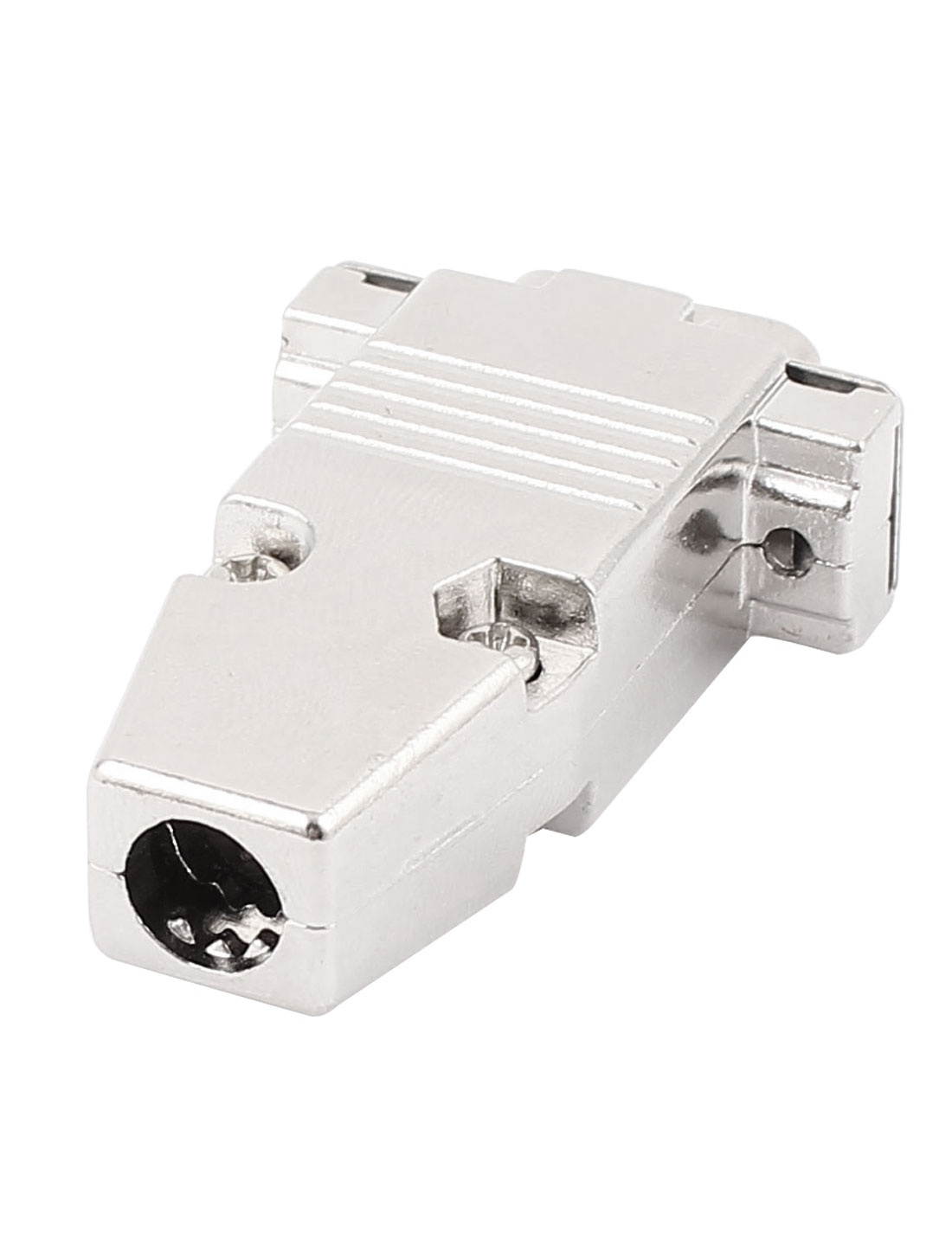 Global Bargains Pair 9Pin Male Female RS232 DB9 Serial Port Socket + 2 Sets Metal Cover Hood DIY