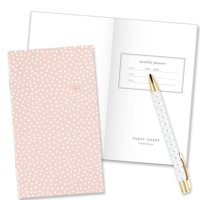 2021 Planner 3.625" x 6.25" Packet Stitched Pink Dot - Sugar Paper™