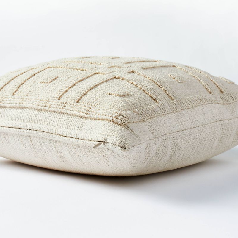 Geo Tufted Square Pillow Cream - Threshold™ designed with Studio McGee