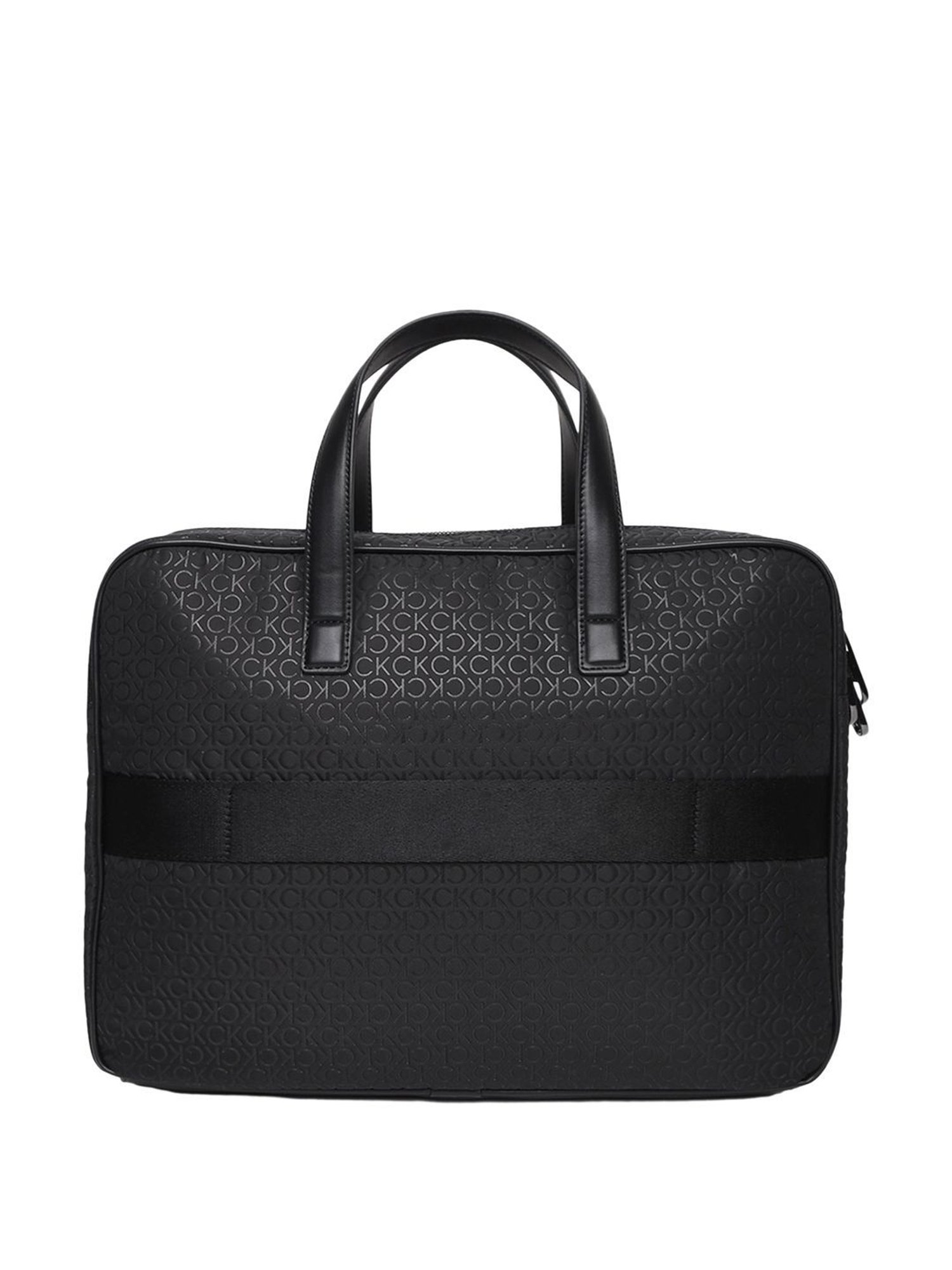 Calvin Klein Black Tonal Europe Laptop Bag