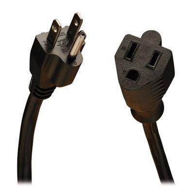 1M 16AWG Heavy Duty Power Extension Cord Power Extension Cable 3 Feet 1 Meters 3 Conductor NEMA 515P to NEMA 515R 13 Amp Power Cable ED70906