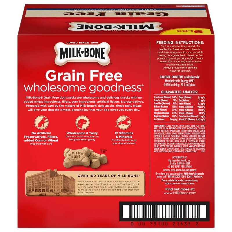 Milk-Bone Grain Free Beef Dog Treat -9lb