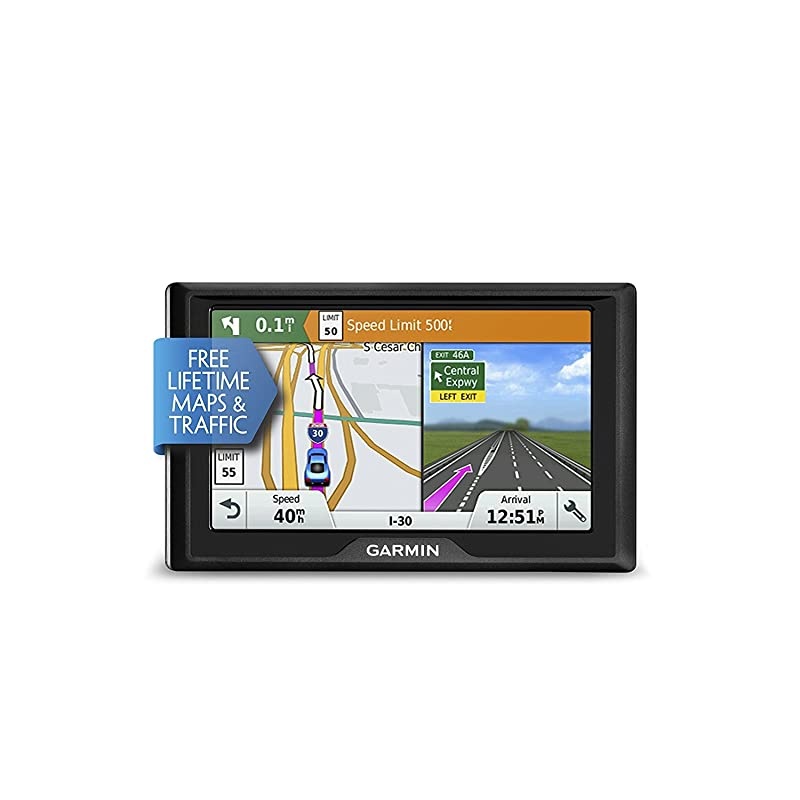 Drive 50 USA + CAN LMT GPS Navigator System with Lifetime Maps and Traffic, Driver Alerts, Direct Access, and Foursquare data (Renewed)