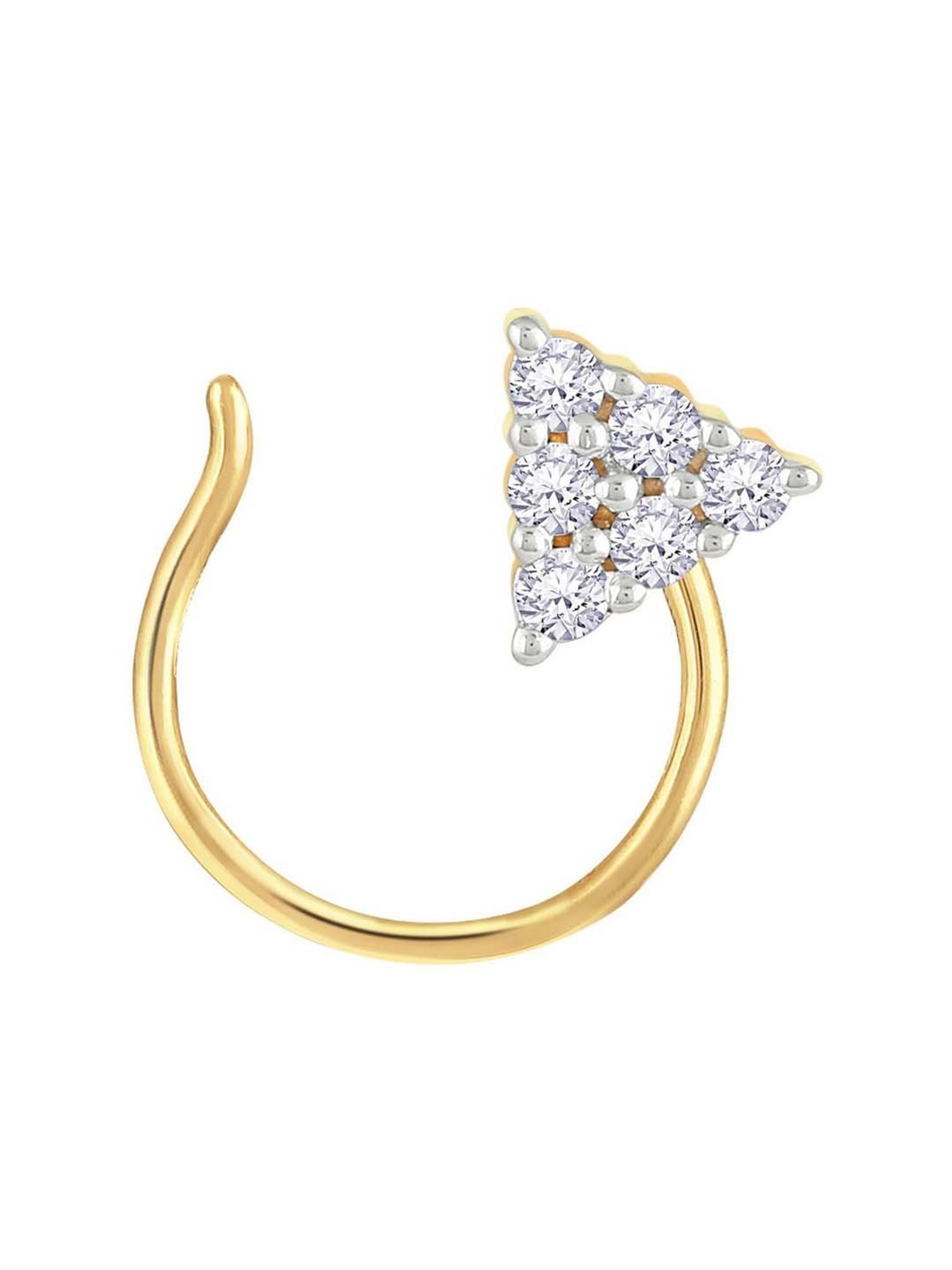 Malabar Gold and Diamonds 18 kt Gold & Diamond Nosepin