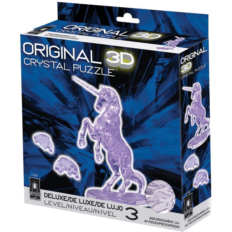 University Games Unicorn 44 Piece 3D Crystal Jigsaw Puzzle