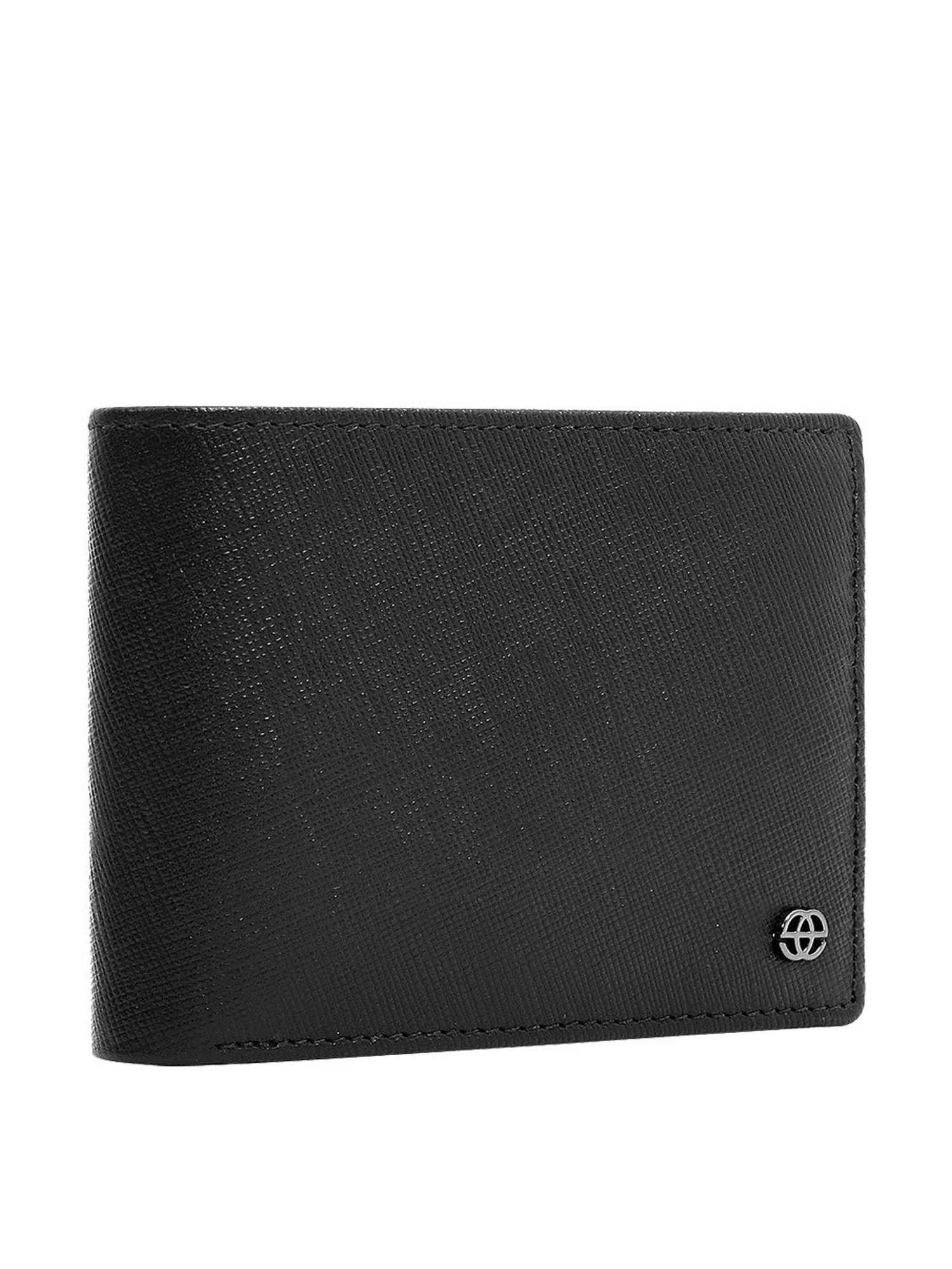 Eske Black Solid Bi-Fold Wallet for Men
