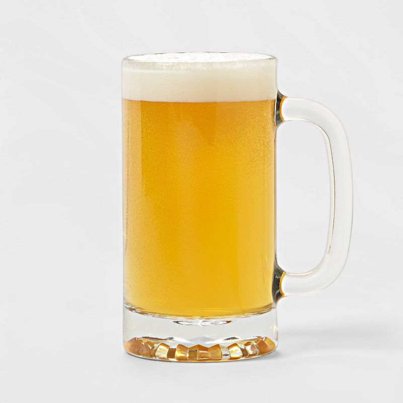 16oz 2pk Glass Beer Mugs - Threshold™
