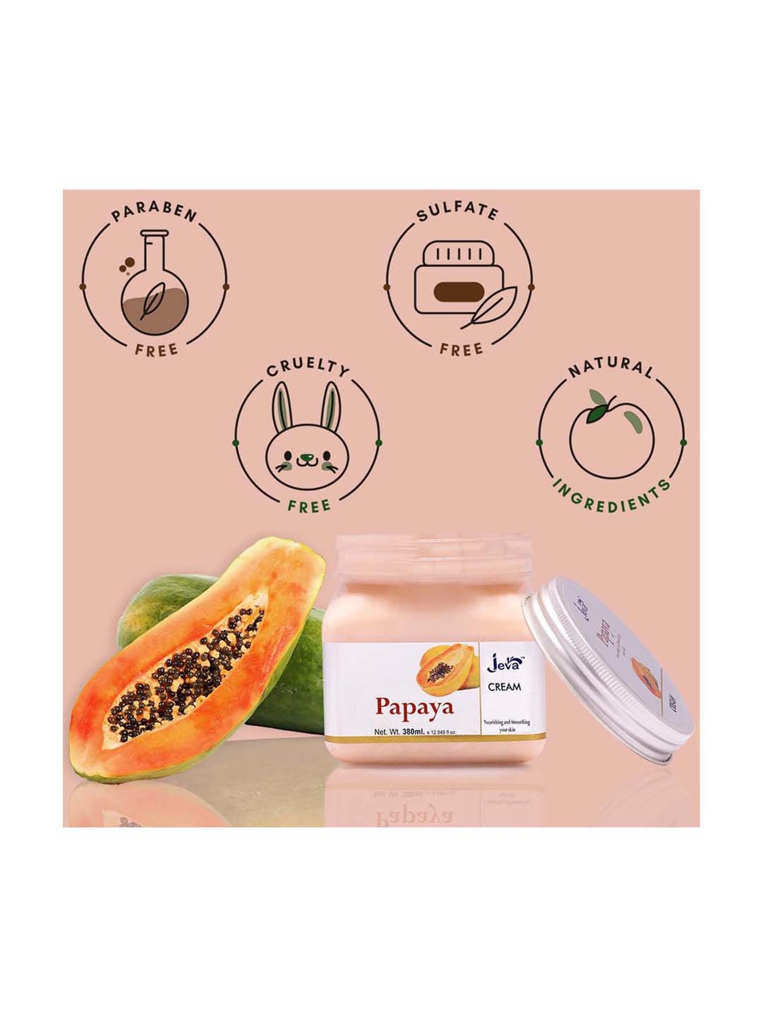 Papaya Nourishing & Smoothing Cream - 380 ml