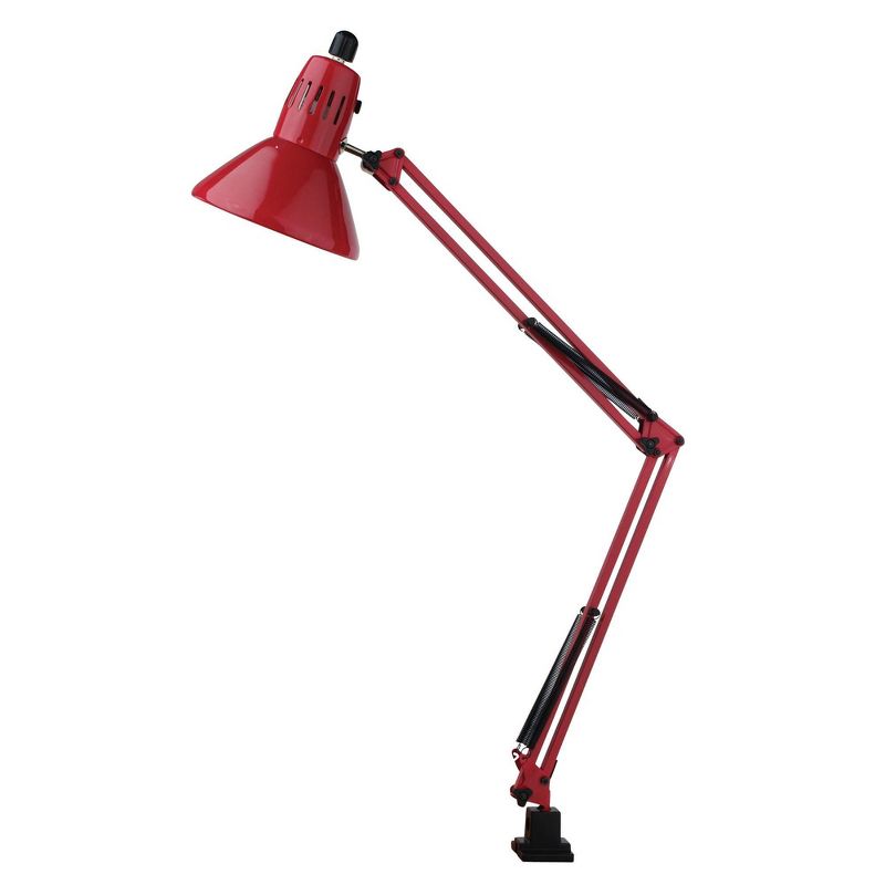 Lite Source Swing-Arm 1 Light Desk Lamp Red - Lite Source