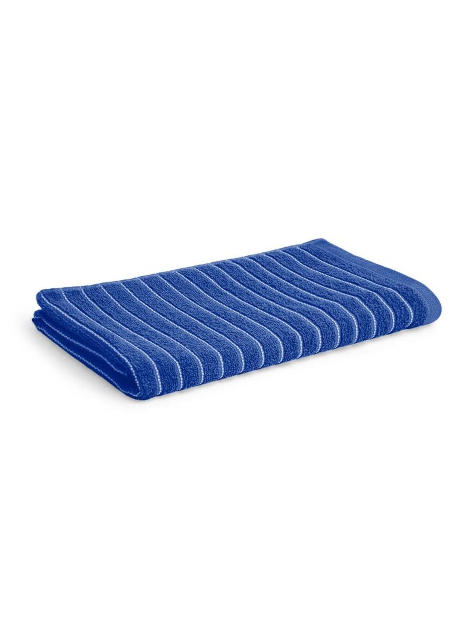 Welspun 2-In-1 Navy Cotton 250 GSM Bath Towel