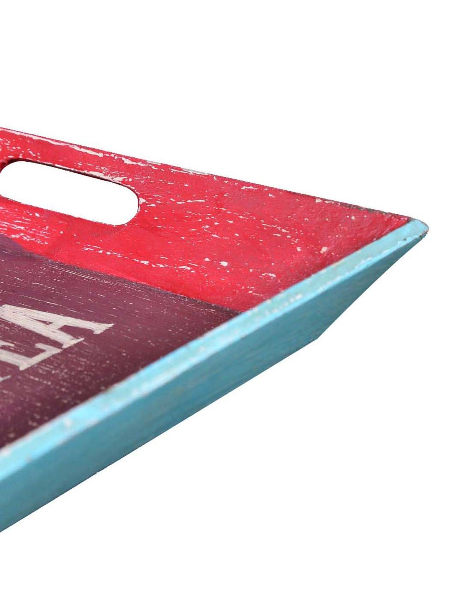 Artisans Rose Vintage Finish Multicolor Tray - Set of 1