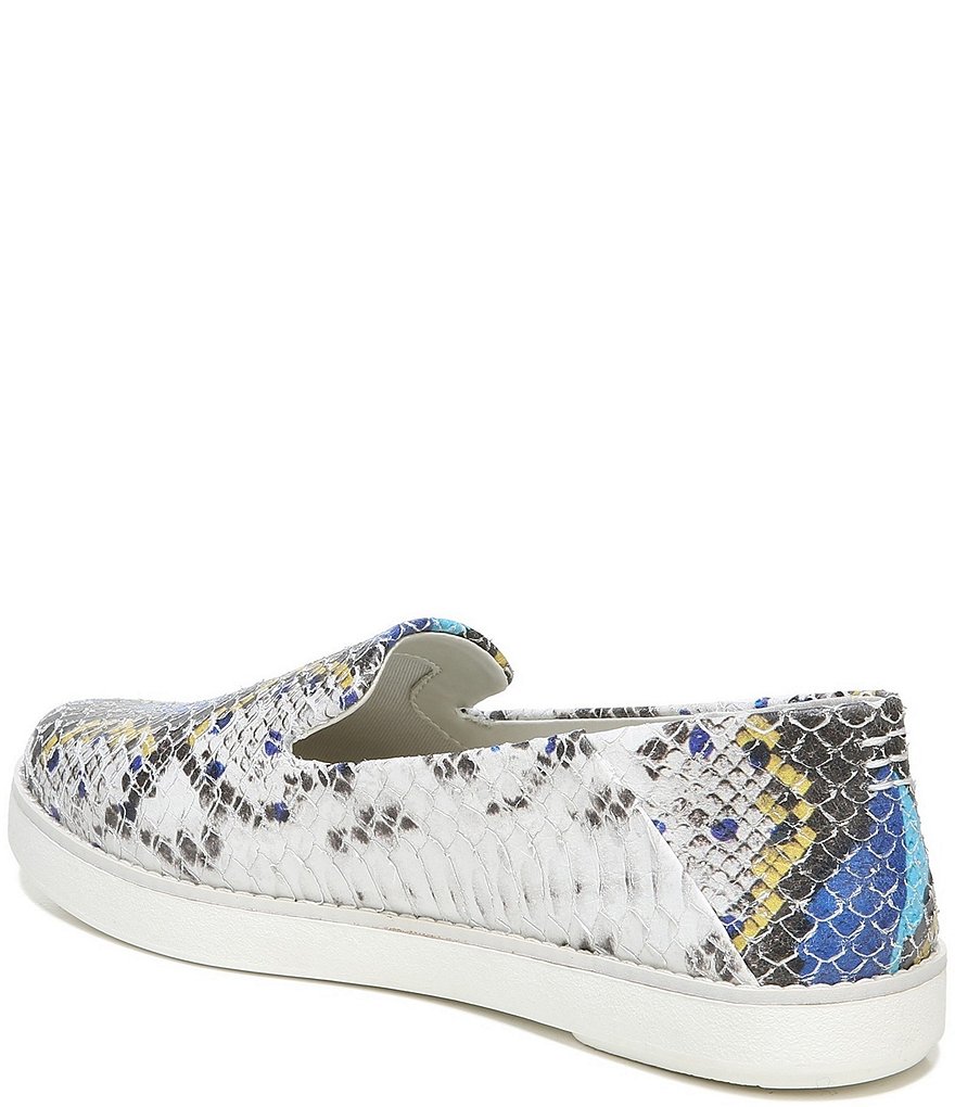 Franco Sarto Iconic2 Snake Print Leather Slip-On Platform Sneakers